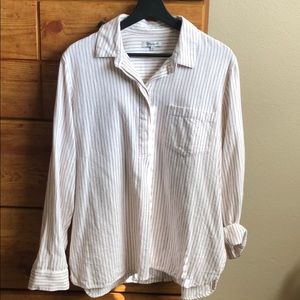 Madewell flannel button back shirt